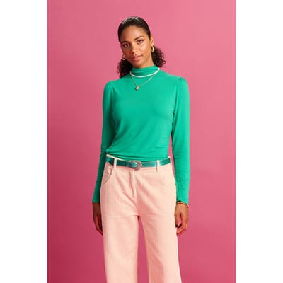 POM Amsterdam Turtleneck - Fern Green Maat: 34 | Longsleeves Outlet | Dames | Groen