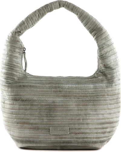 FREDsBRUDER Leren Schoudertas Lift Hobo Smoke Blue Blauwgrijs