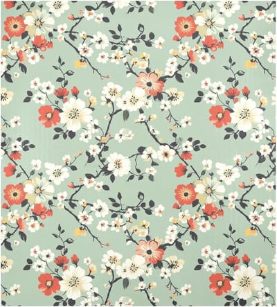 Vaatwasser Magneet - Decoratieve Cover - Keuken Opfrissen - Gemakkelijk Verwijderbaar - 23x26 Inch - Bloemenpatroon Lichtgroen