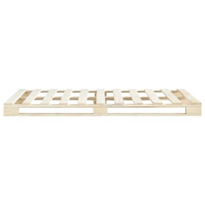 vidaXL - Bedframe - pallet - massief - grenenhout - 160x200 - cm