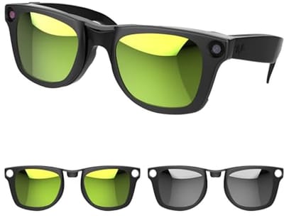 Compatibele Meta Wayfarer Smart Bril Kleurveranderende Clip Set voor Mannen en Vrouwen - Maat M