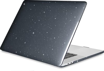 Glitter Case - Geschikt voor MacBook Pro 13 inch - Cover - Hardcase - A1706/A1708/A2338/A2686 (M1,M2,Touchbar, 2016-2022) - Glitters Zwart