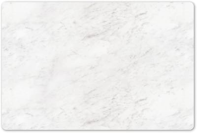 Placemats 45x30 cm - Placemat kunststof - 1 stuk - Wit - Marmer - Grijze aders - Borden onderleggers - Decoratie voor op tafel - Keuken tafeldecoratie accessoires - Vinyl onderlegger - Tafelversiering
