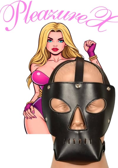 PleazureX - Fetish Series - bondage masker heren - kinky - fetisj - roleplay - sub - bdsm masker