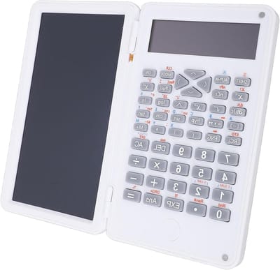 Wetenschappelijke Rekenmachine - Rekenmachine Kladblok - Berekeningen Maken - LCD Schrijftablet - 6 Inch - Zwart