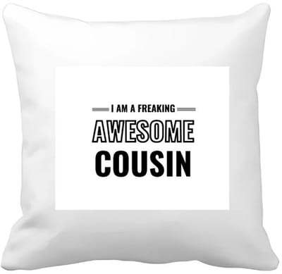 Akyol - i am a freaking awesome cousin Kussen hoes - Neef - de meest geweldigste neef - verjaardagscadeau - verjaardag - cadeau - cadeautje voor neef - neef artikelen - kado - geschenk - gift - 40 bij 40 cm