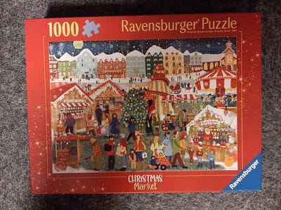 Ravensburger kerstmarkt legpuzzel 1000 stukjes - puzzel volwassenen.