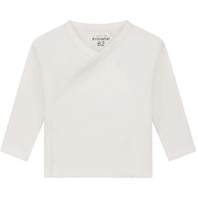 Prénatal newborn overslagshirt rib Ivory White 44 unisex