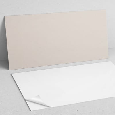 Coloray Wandpanelen Zelfklevend - Kleur: Lichtbeige PVC Wandpaneel - 100 cm x 50 cm - Romig Wandbekleding Zelfklevend - 1 stuk - Eénkleurige Wandpanelen Zelfklevend - Keuken Wandpanelen - Wandpanelen Badkamer