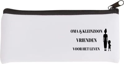 Akyol - oma en kleinzoon vrienden voor het leven Etui - Vriend - oma/kleinzoon - oma cadeautjes - cadeau - kado - geschenk - kleinzoon verjaardag - kleinzoon artikelen - 20 bij 9 cm