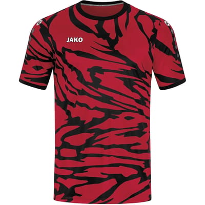 Jako Animal Shirt Korte Mouw Heren - Zwart / Sportrood | Maat: S
