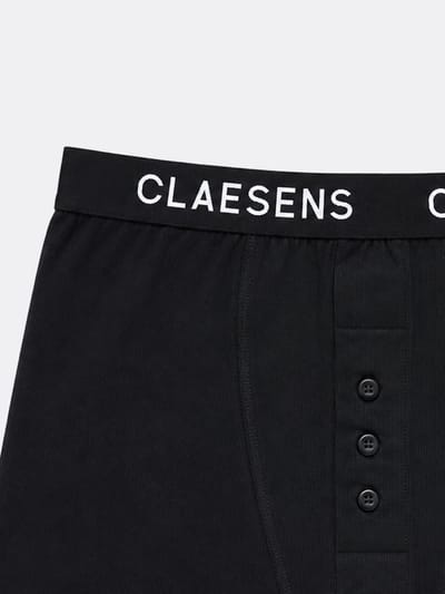 Claesen's® - Boxershort Rib zwart 2-PackCL 2033-Black-XL