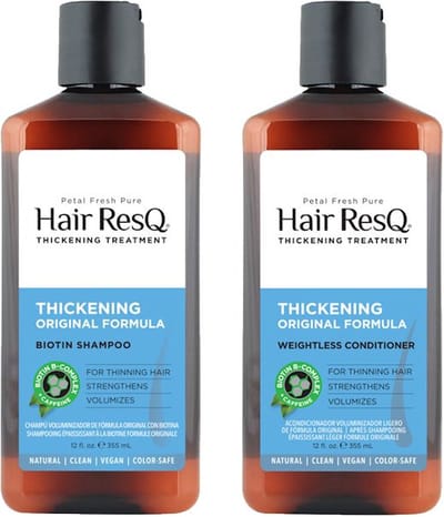 PETAL FRESH - Hair ResQ Shampoo + Conditioner Thickening Original - 2 Pak