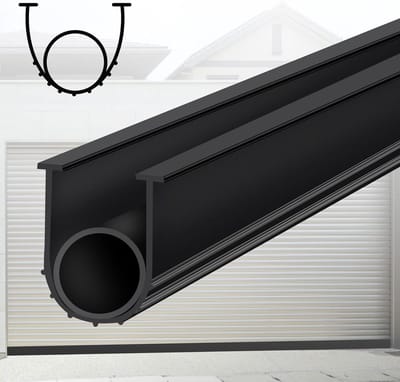 JGS Premium - Garagedeur bodem afdichtstrip 98 FT voor vervanging en afdichting - past op 5/16" T-end dubbele rail