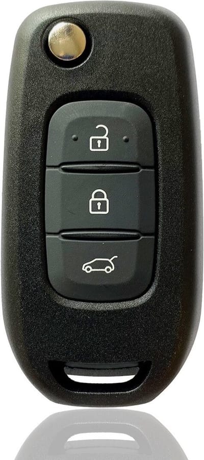 XEOD Autosleutelbehuizing - sleutelbehuizing auto - sleutel - Autosleutel / Renault 3 knops klapsleutel VAC102