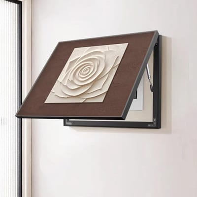 Meterkast Schilderij - Groepenkast Afdekking - Wand Decoratie - Soepele Klapopening - 45x35 cm - Style-r