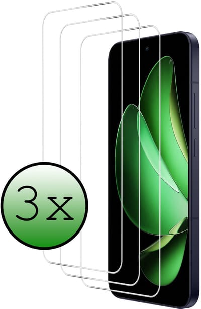 Screenprotector - 3 Stuks Geschikt voor Oppo Reno 13 - Extra Sterk - Beschermglas - Gehard Glas - Tempered Glass - Screen Protector