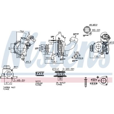 Supercharger, drukvulling NISSENS 93422