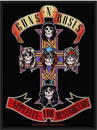 Guns N' Roses - Appetite Patch - Zwart