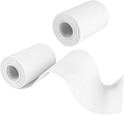 Famanu – Rol boterbroodpapier, 2 stuks, 8,5 cm x 40 m, wit bakpapier, op maat gesneden, klein bakpapier, bakpapier, antiaanbaklaag broodpapier voor sandwiches, friet, hamburgers, cake