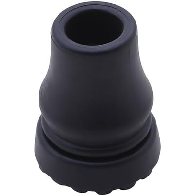 16-22mm Antislip Wandelstok Kruk Stok Onderkant Pads Beschermer Klimmen Wandelen Trekkingstok Tip 16mm black