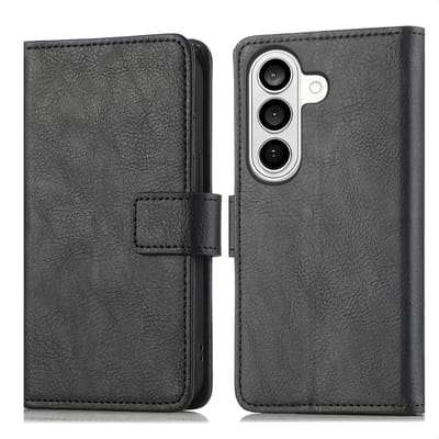imoshion Hoesje - Geschikt voor Samsung Galaxy S26 Plus - Luxe Bookcase - Zwart