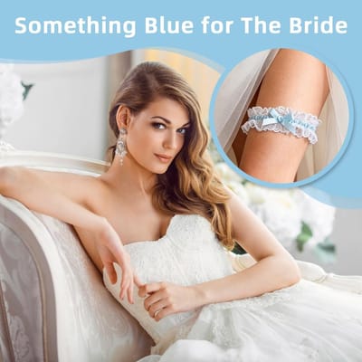 Elegante Kousenband voor de Bruid met Geschenkdoos | Kanten Trouwgordel met Strik, Elastische Bruidsaccessoires voor Verloving en Bruiloft - Perfecte Keuze voor de Grote Dag