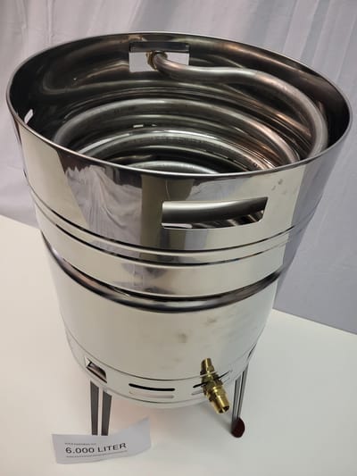 Zwembadverwarming rvs fust tot 6000 liter houtgestooktezwembadverwarming