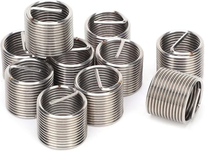 Set van 10 Draad Inserts M16x1.5mm van RVS, Helicoil Type Draad Sleeves voor Versterking en Herstel van Schroefdraad