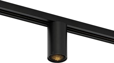 QAZQA iconic - Moderne Spot railsysteem verlichting, railverlichting geschikt voor led - 1 lichts - Ø 5.6 cm - Zwart - Woonkamer | Slaapkamer | Keuken
