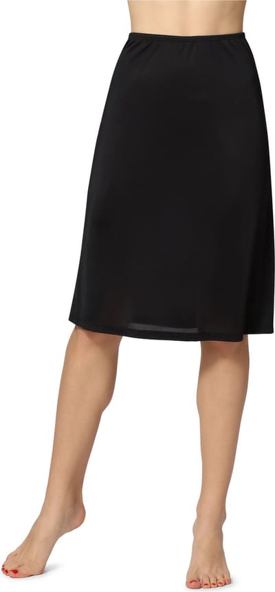 Bellivalini BLV-ME-4141 Dames Onderrok - lang- elastisch – licht- Viscose - Zwart- M