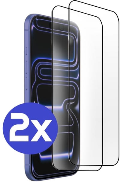 ArmorDrop Full Guard Screenprotector Geschikt Voor iPhone 17 Pro - Gehard Glas - 2 Stuks