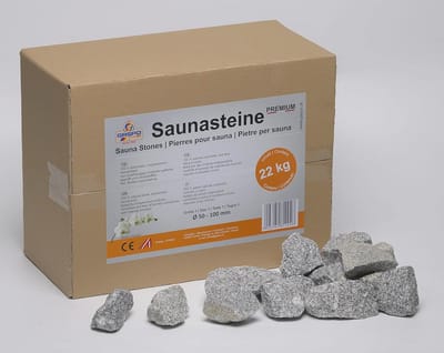 Opgietstenen voor sauna en griller - 22 kg natuursteen