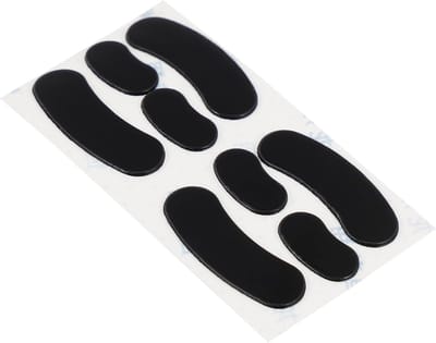 Muis Voetjes - Muis Skates - Soepeler Glijden - Vermindert Wrijvingsweerstand - 6x4x0.1CM - Zwart