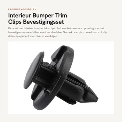 Dailygoods- Bevestigingsset Gloednieuw - Kunststof - 20/50/100/200 Stks - Voor Diverse Modellen - OE 01553-09321 - Gewicht 36-450g - Bumperclips