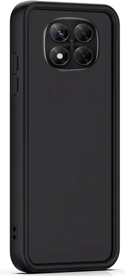 Hoesje geschikt voor Xiaomi Redmi Note 14 Pro 4G / 14 Pro 5G / 14 Pro Plus 5G / Poco X7 - Versterkte randen - Bescherming Camera & Scherm - Matte Design Jet Zwart