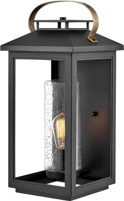 Hinkley LED Wand Buitenlamp Atwater | 1X E27 Max 60W | IP44 | Dimbaar | Black