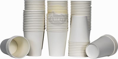 KURTT - 200 stuks wit koffiebekers - koffiebekers - wit - Kartonnen bekers 200ml - voordeelpak - koffie bekers - wegwerp papieren bekers - drank bekers - milieuvriendelijk - drinkbekers