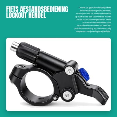 Dailygoods- Lockout Hendel Aluminium - Fiets Afstandsbediening - Voorvork - Lichtgewicht - Corrosiebestendig - Geschikt voor XCM/XCR/Epicon/Epixon/Radion - Vergrendelingshendel
