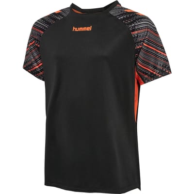 Hummel Kinder T-Shirt Blaze Pro Training Jersey 233064 Black/Orange-116 - ca. 6 Jahre