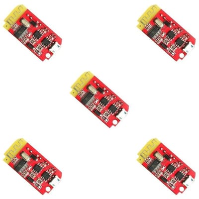 Stereo Bluetooth Versterker - Audio Module - Muziek Streamen - Automatische Koppeling - 5 Sets - Zwart