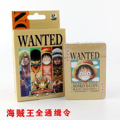 54 Stuks/set One Piece Figuren Collectie Monkey D. Luffy Pokerkaart en Roronoa Zoro Speelkaarten Kleurdoos Verpakking Kind Mooi Cadeau Speelgoed