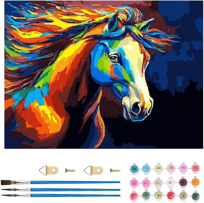 Schilderen op nummer voor volwassenen - Eenvoudige acryl kunst kits op canvas, bos thema, perfect voor geschenken en woondecoratie 30 x 40 cm