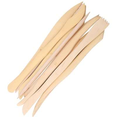 10pcs set  Wooden Clay Carving Modeling Tool Diy Pottery Sculpture Tools