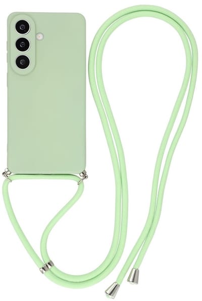 Coverup Hoesje - Geschikt voor Samsung Galaxy A57 Hoesje - Coverup Colour TPU Back Cover met Koord - Frog Green