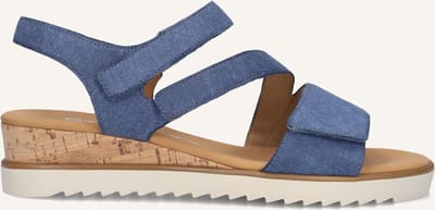Gabor 754.2 Sandalen - Met Sleehak - Dames - Blauw - Maat 35