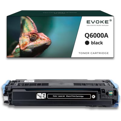 Evoke Compatibele Toner voor Hp Q6000A 124A Zwart 2500 Pagina's Kleur Laserjet 1600 2600 2605 Cm1015 Cm1017
