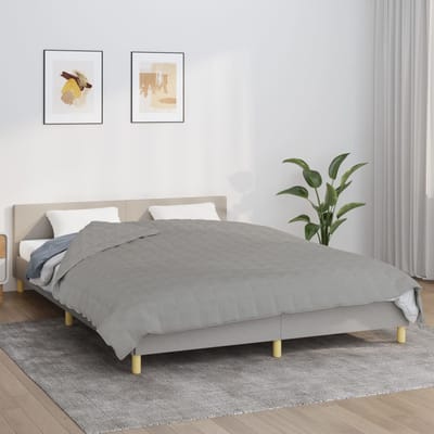 vidaXL - Verzwaringsdeken - 200x230 - cm - 13 - kg - stof - grijs