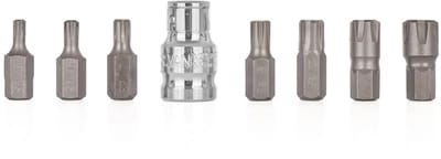 GEKO RIBE Schroevendraaierbitset - 8-delig - S2 Staal - M5-M14 - Inclusief Adapter