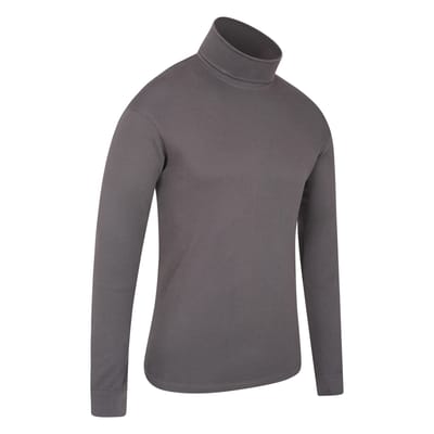 Mountain Warehouse Heren Meribel Katoenen Thermo Top (Donkergrijs)